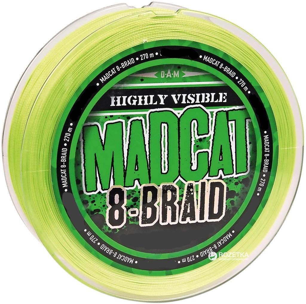 

Шнур DAM Madcat 8-Braid 270 м 0.60 мм 61.2 кг/135 lb Зеленый (3803060)