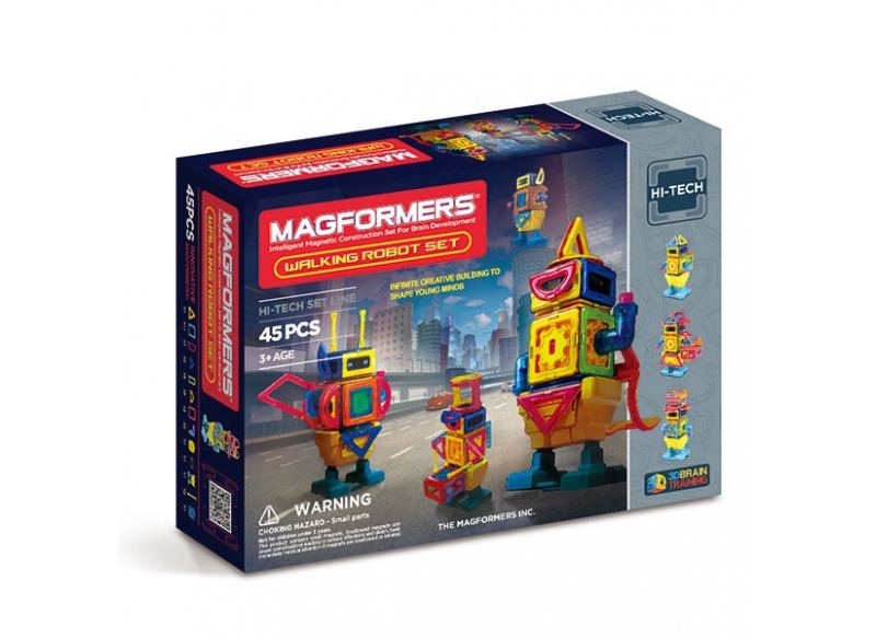 

Магнитный конструктор Magformers, Шагающий робот, 45 эл. (709004)