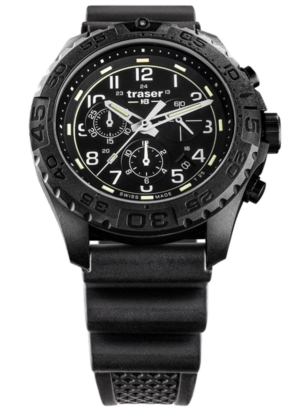 

Часы Traser H3 108679 P96 OdP Evolution black Chronograph 44mm 20ATM