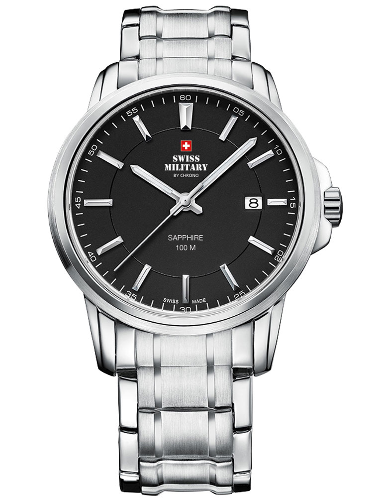 

Часы Swiss Military SM34039.01 Herren Saphirglas 40mm 10ATM