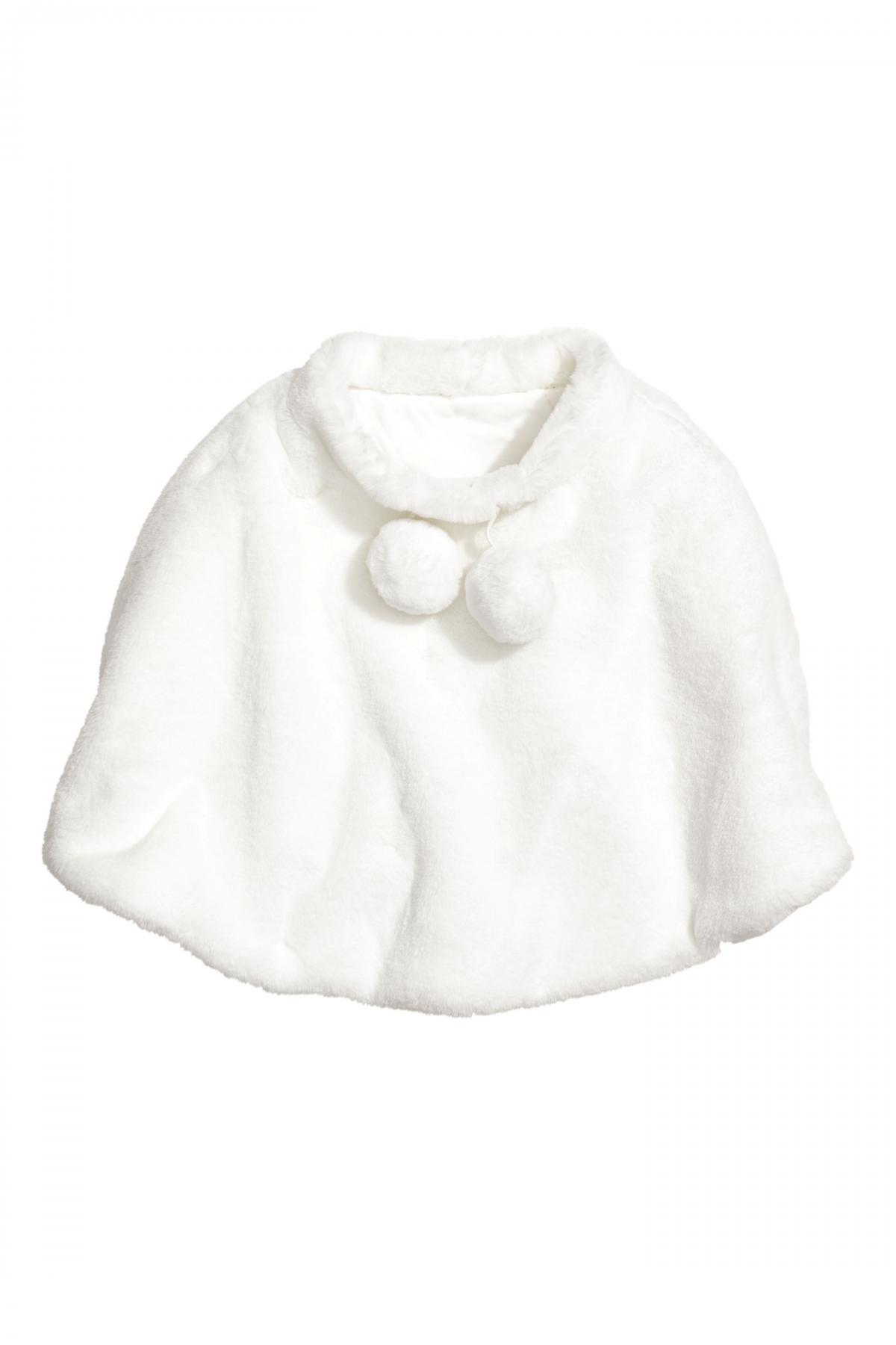 

Пончо из искусственного меха H&M 92-104(1,5-4y) Белое (0584575001)