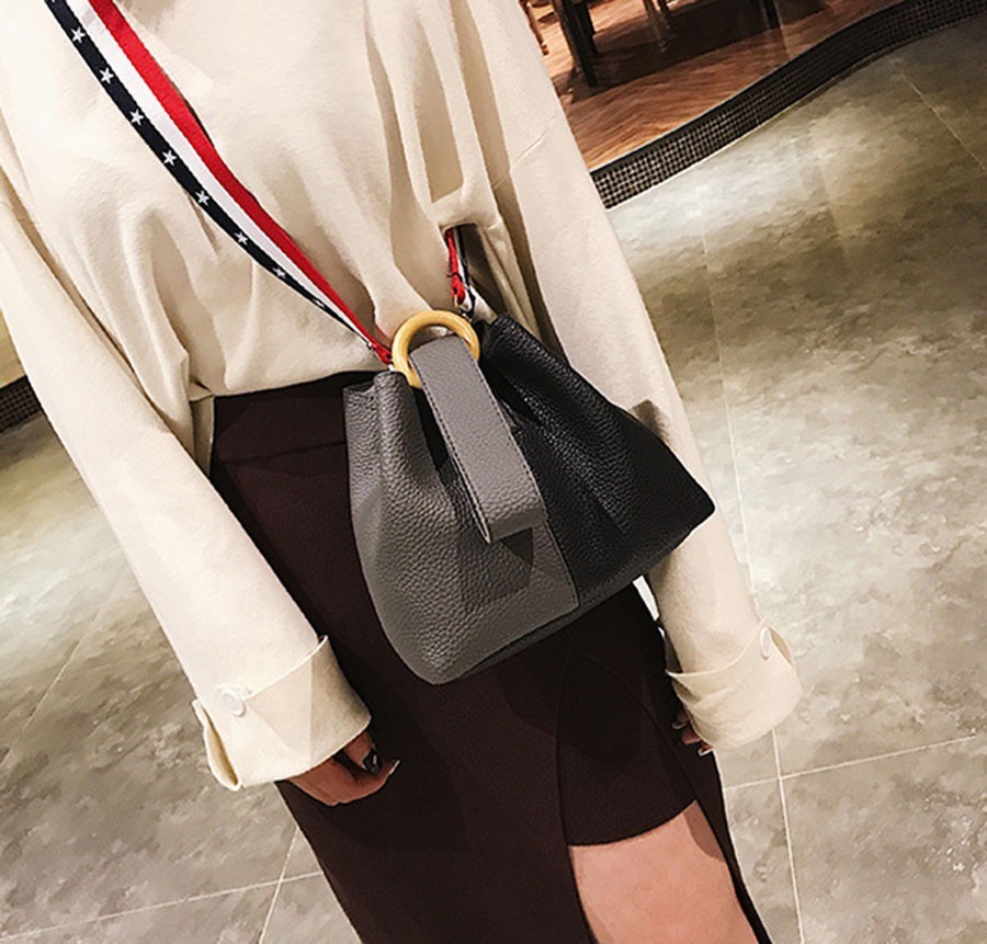 

Сумка Zhmurchenko Brand экокожа 0369 Uni Темно-серая с черным