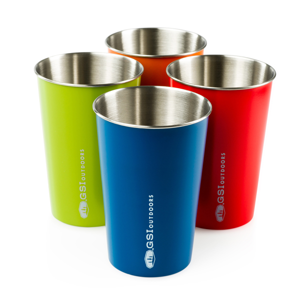

Комплект з 4-х стаканів GSI Outdoors Glacier Stainless Pint Set (multi)
