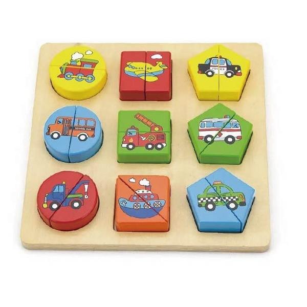 

Пазл Формы. Транспорт Viga Toys 20х20х2,5 см Разноцветный 000013290