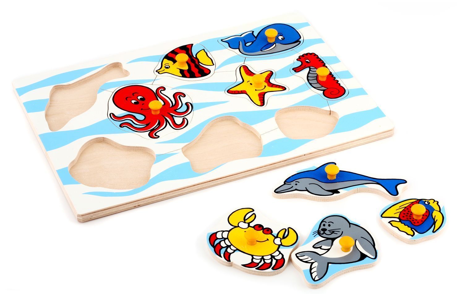 

Рамка-вкладыши Морские животные 9 деталей Lam Toys 20х20х0,9 см Разноцветный 000014363