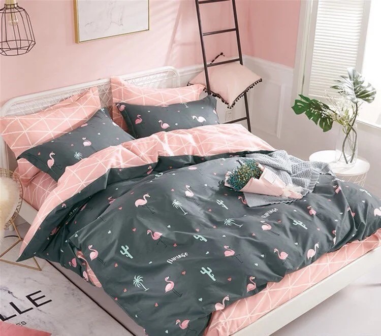 

Постельное белье Розовый фламинго CottonTwill 145х215 см Разноцветный 000013871