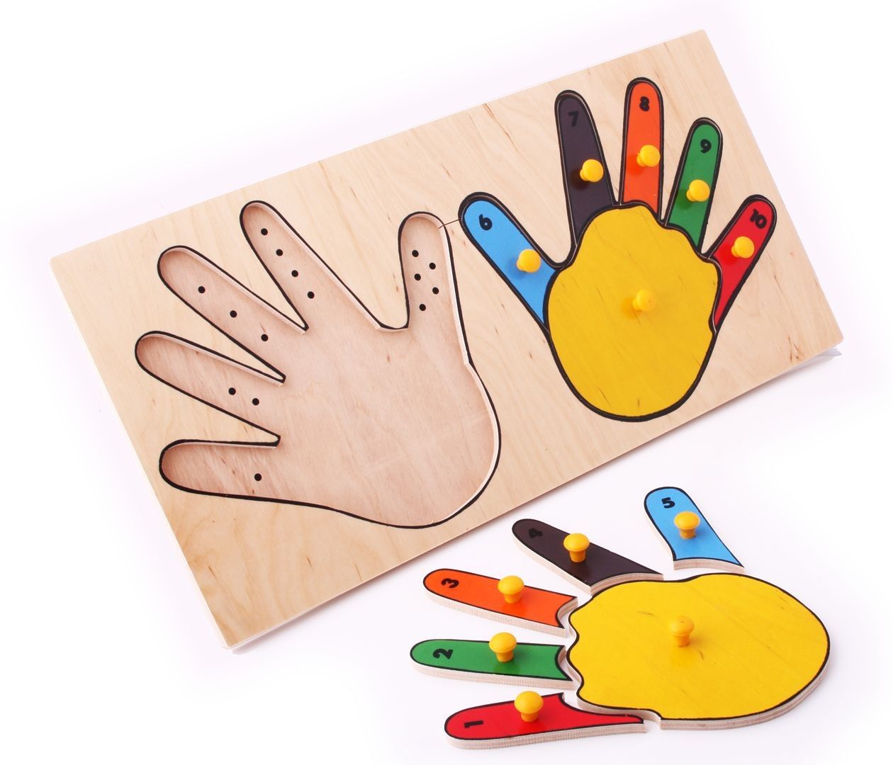 

Рамка-вкладыши Руки математика 12 деталей Lam Toys 40х20х0,9 см Разноцветный 000014342