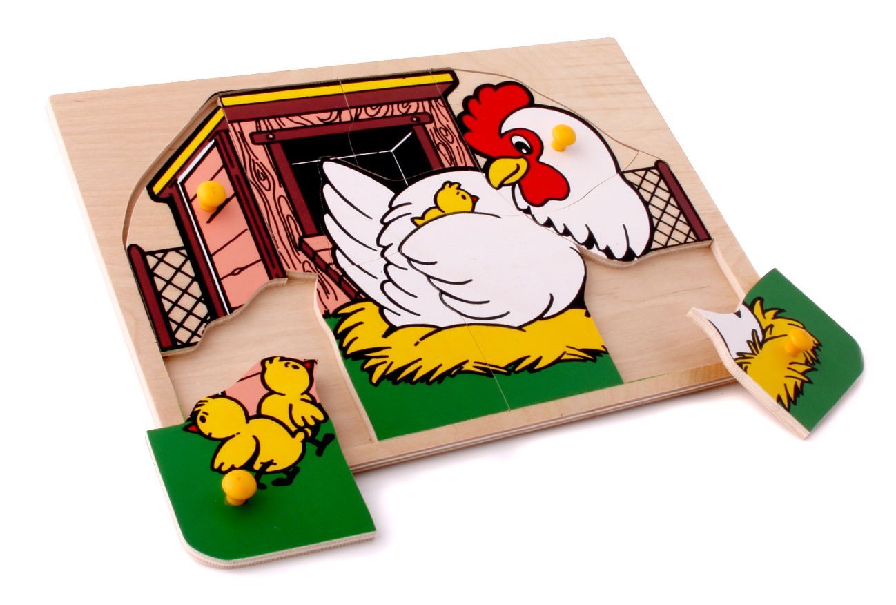 

Мозаика Курочка 10 деталей Lam Toys 29х20х0.9 см Разноцветный 000014367