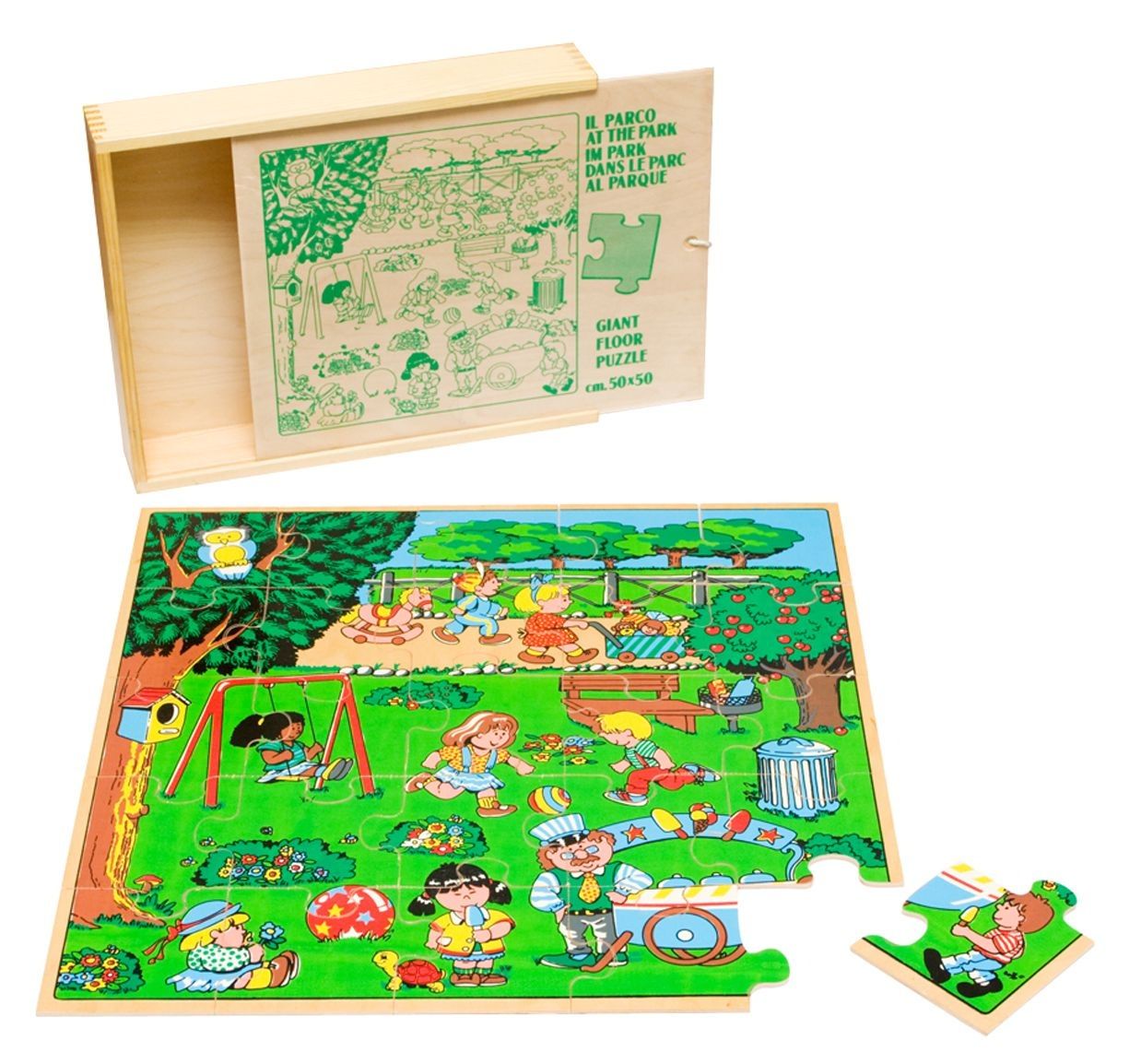 

Пазл Парк 25 деталей Lam Toys 12х12х0.4 см Разноцветный 000014362