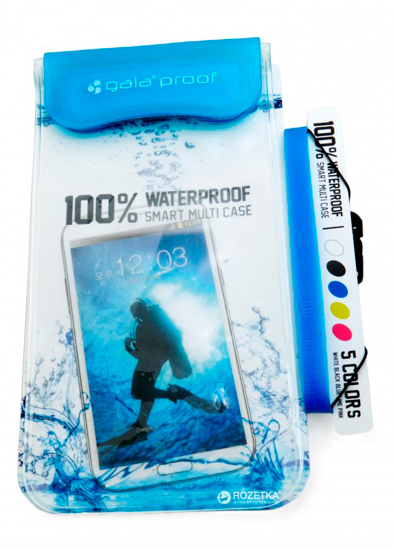 

Чехол водонепроницаемый Gala Waterproof для мобильных телефонов Blue