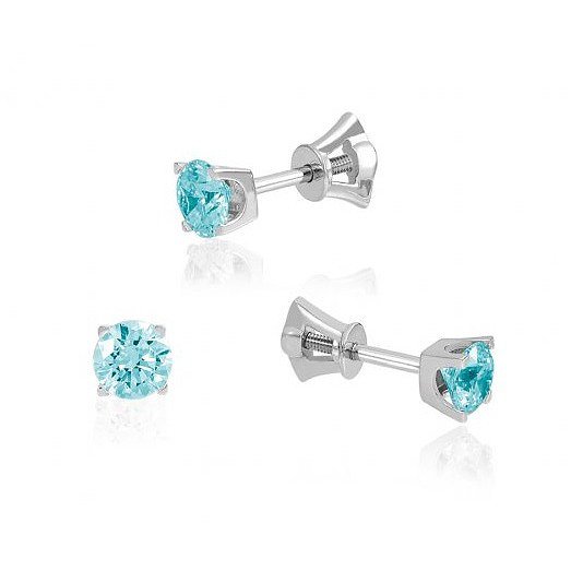 

Серьги из белого золота с топазами 1527600