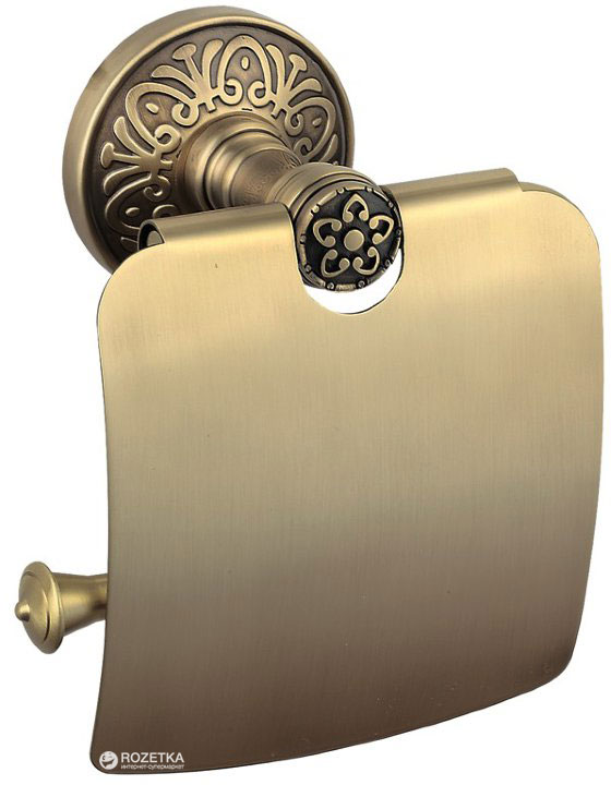 Акция на Держатель для туалетной бумаги AQUA RODOS Милано закрытый 9626 бронза от Rozetka UA