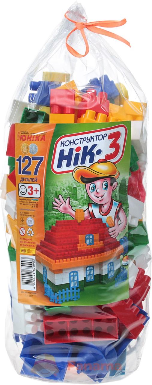 

Конструктор "НИК-3" 127 деталі ЮНІКА (00000015120)