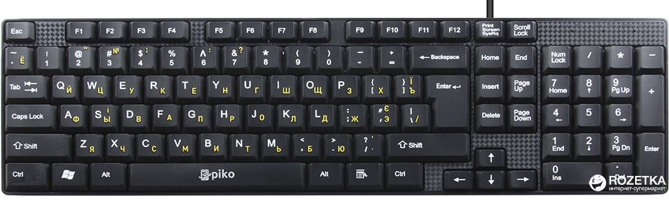 

Клавиатура проводная Piko KB-005 (1283126472459)