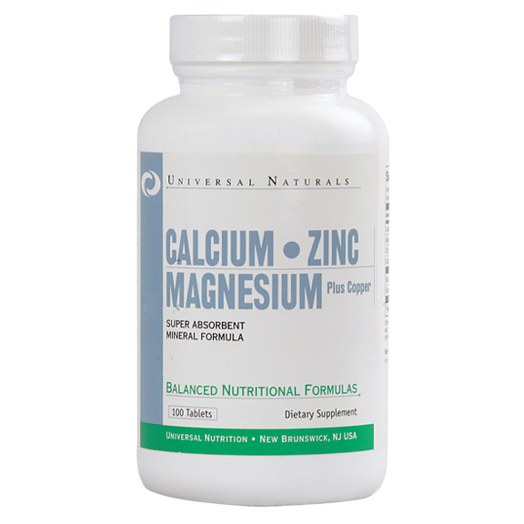 

Витамины Universal Nutrition Calcium Zinc Magnesium 100 таб Без вкуса (378051)