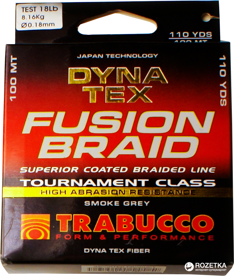 

Шнур Trabucco Dyna-Tex Fusion Braid 10 м 0.18 мм 8.16 кг (054-43-180)