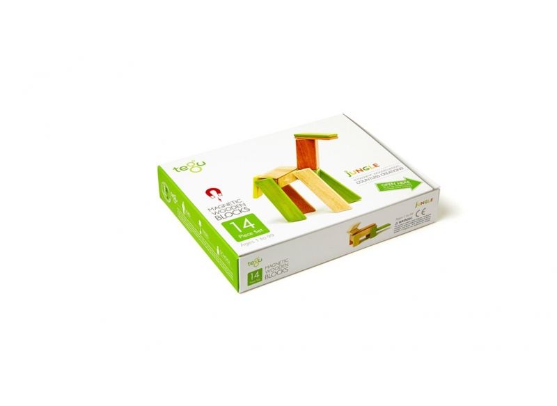 

Магнитный конструктор Tegu Базовый джунгли, 14 эл. (14P-JNG-306T)