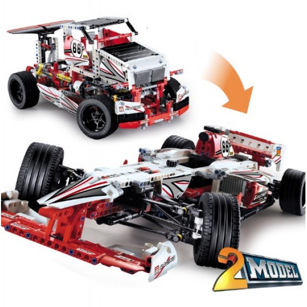 

Конструктор JiSi bricks Technic 3366 Гоночный автомобиль Formula-1 1141 деталь