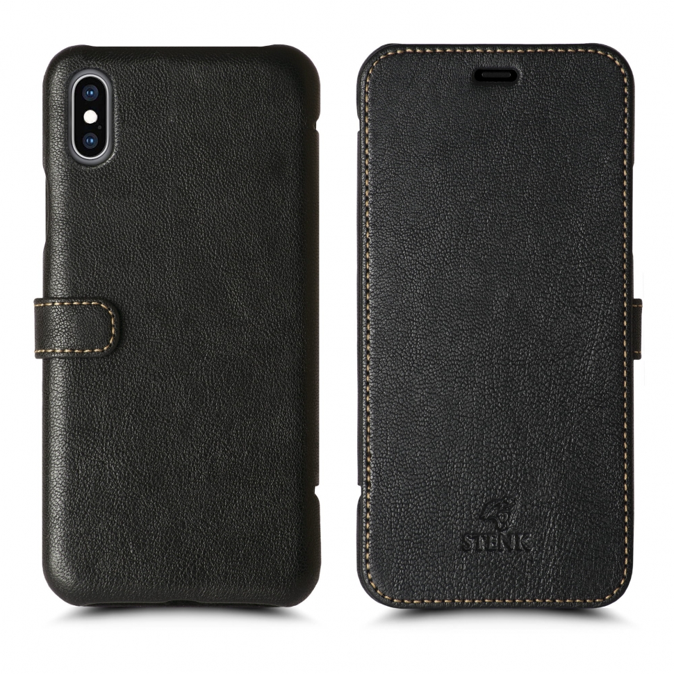 

Чехол книжка Stenk Premium для Apple iPhone X / Xs Чёрный