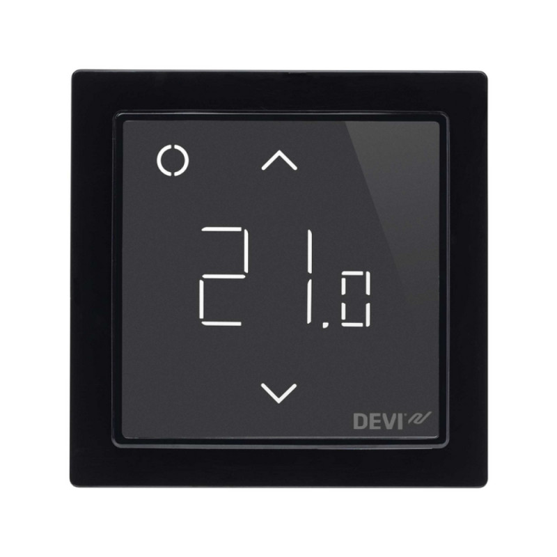 

Настенный беспроводной терморегулятор DEVIreg Smart Wi-Fi 140F1143 Черный