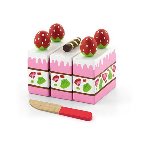

Игровой набор Клубничный торт Viga Toys 8х17х11 см Разноцветный 000013182