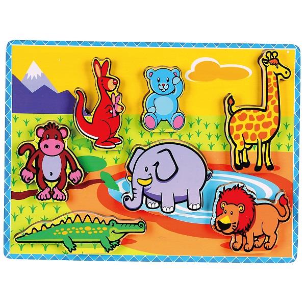 

Рамка-вкладыш Животные Viga Toys 30х22,5х2 см Разноцветный 000013306