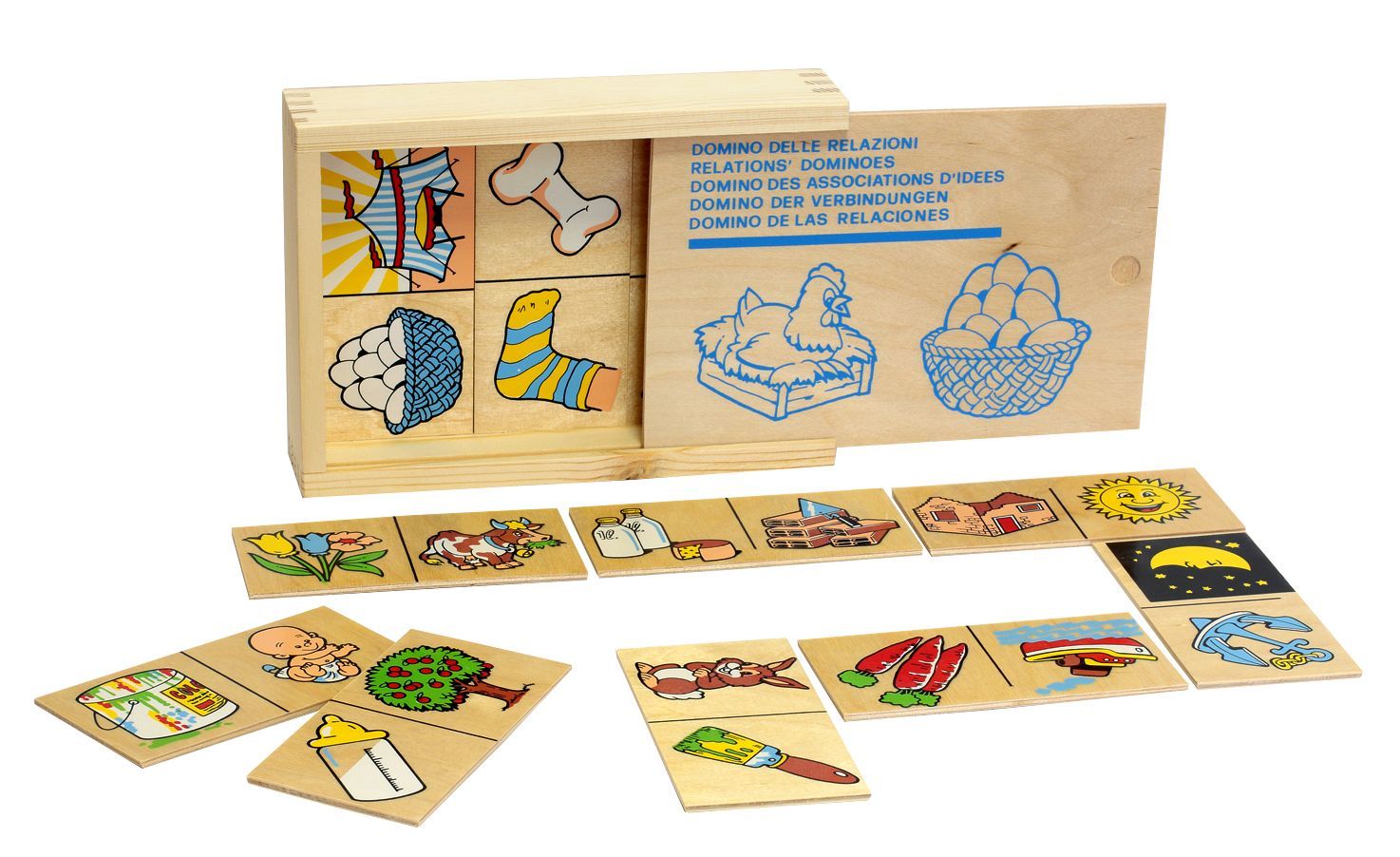 

Настольная игра домино Отношение 20 деталей Lam Toys 12,5х6х0,6 см Разноцветный 000014320