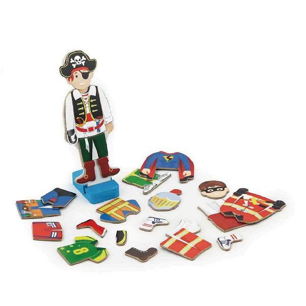 

Набор магнитов Гардероб мальчика Viga Toys 20,5х19х4,5 см Разноцветный 000013140