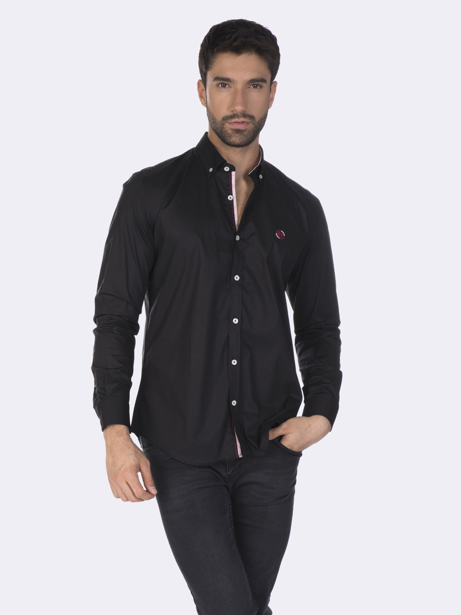 

Мужская Рубашка FELIX HARDY Черная XL