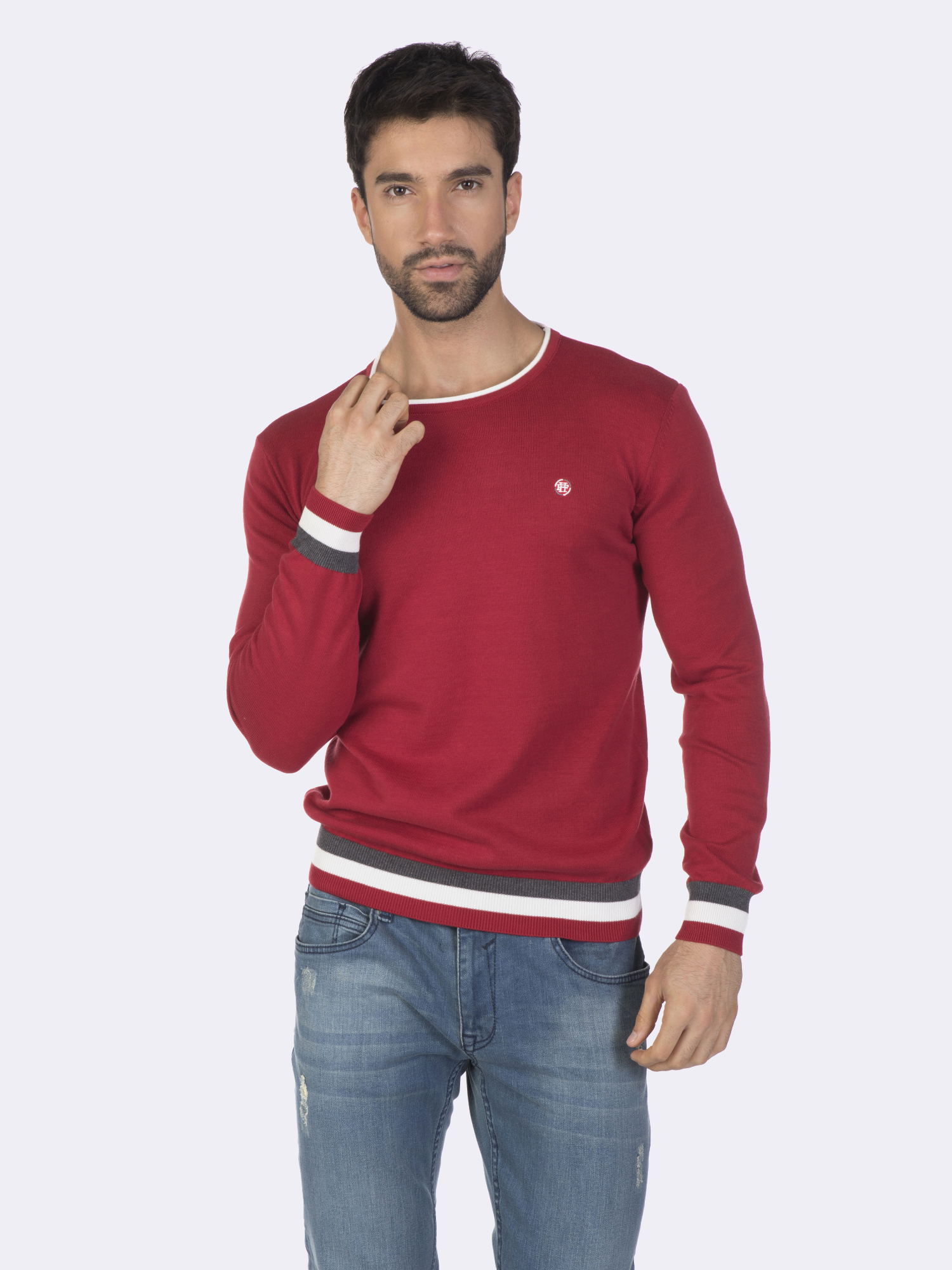 

Мужской Джемпер FELIX HARDY Бордовый 2XL