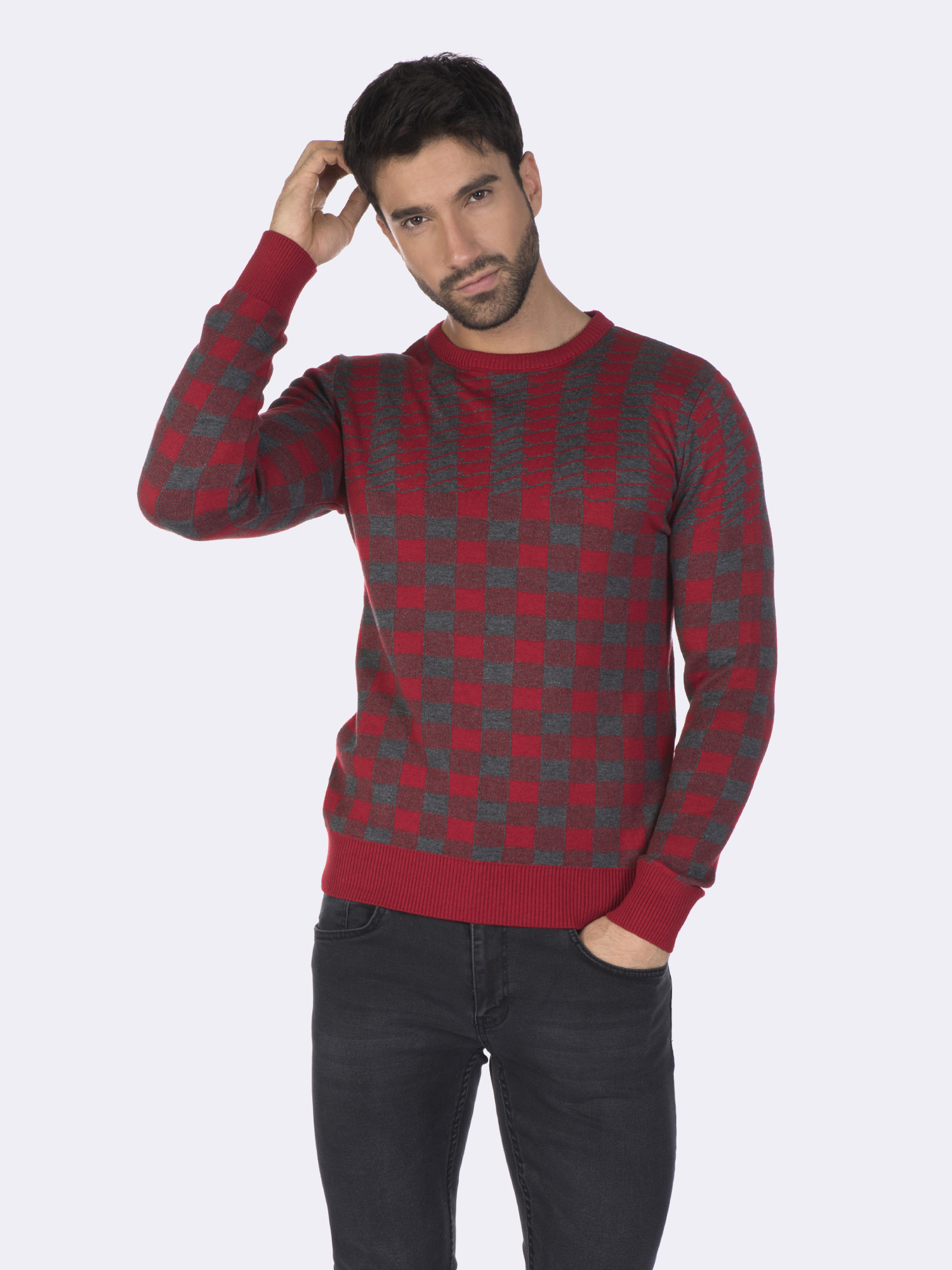 

Мужской Джемпер FELIX HARDY Бордовый 3XL