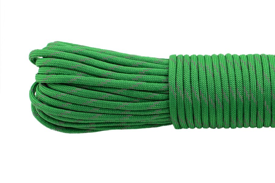 

Паракорд светоотражающий green #r3025, Paracord Type III reflective (30 метров)