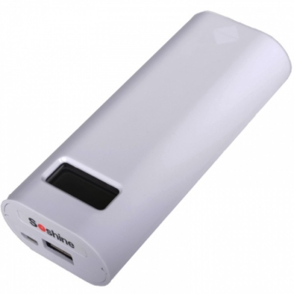 

2 в 1 - Power Bank + зарядное устройство Soshine E4S (1-2x18650) Белый