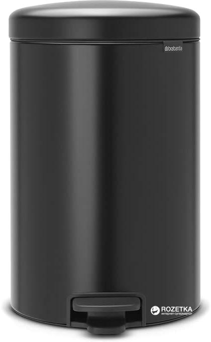 

Ведро для мусора Brabantia Pedal Bin 20 л Matt Black