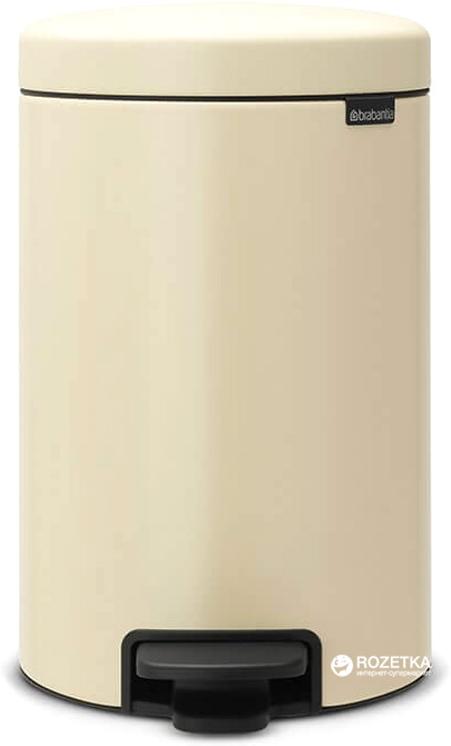 

Ведро для мусора Brabantia Pedal Bin 12 л Almond