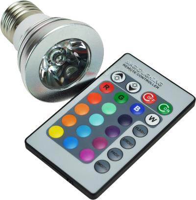 

Светодиодная лампа Sean Spot RGB E27 с пультом (52587)