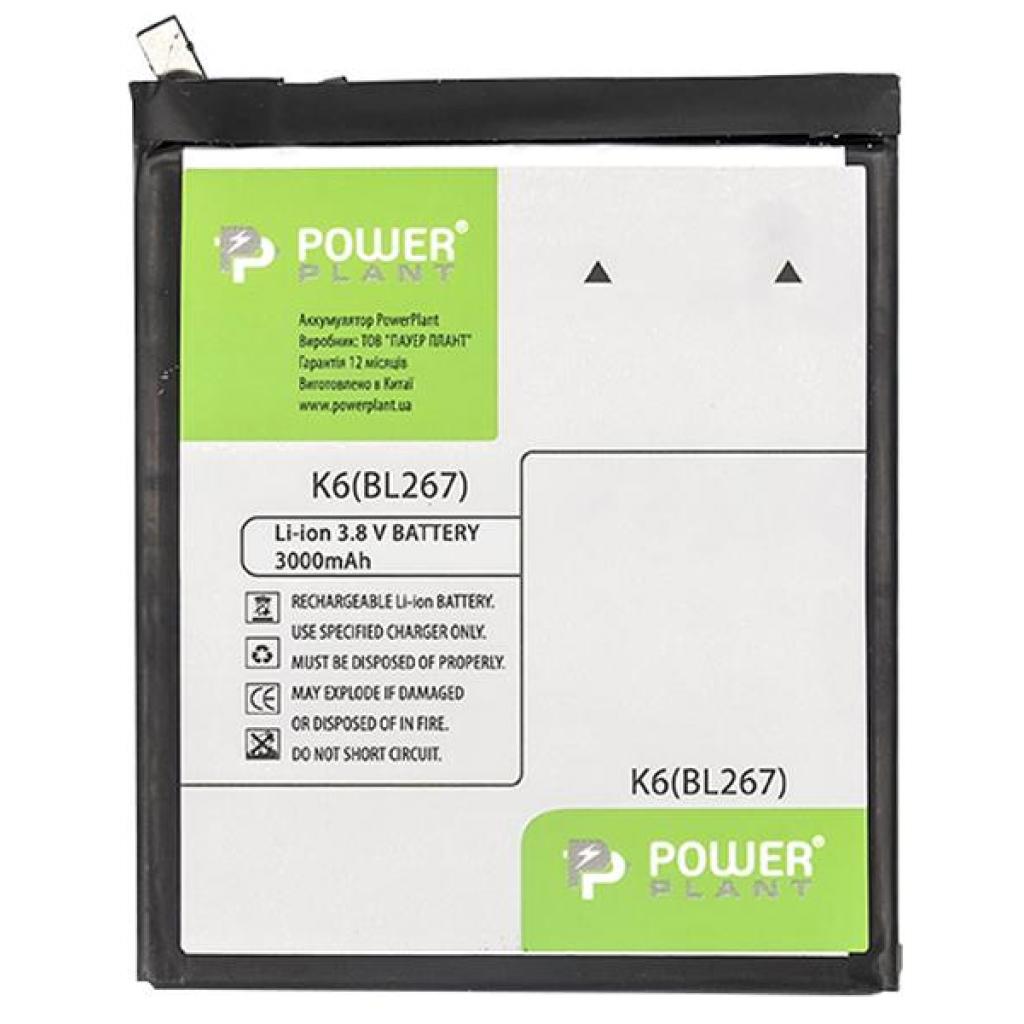 

Аккумуляторная батарея PowerPlant Lenovo K6 3000mAh