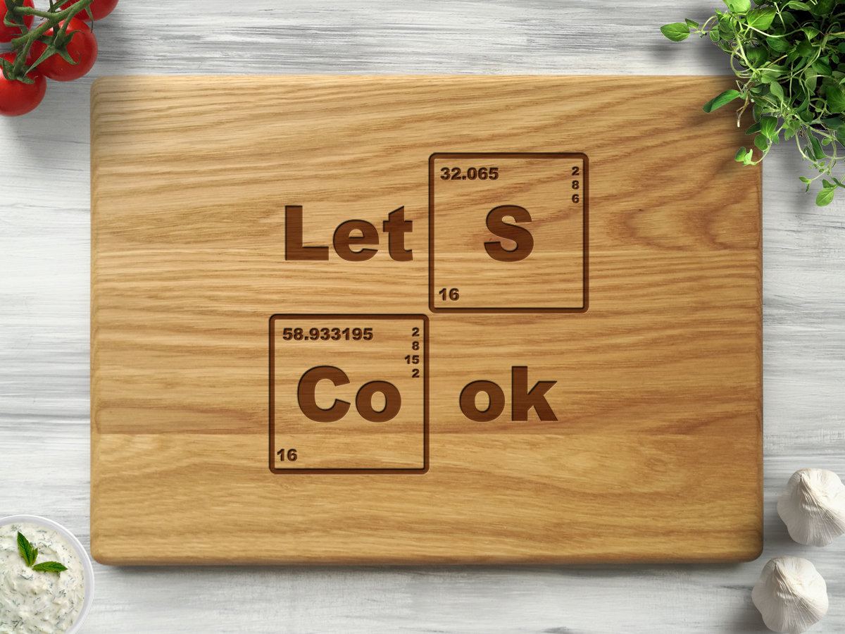 

Разделочная доска из дуба "Let`s cook" 30х45 см, WOODPRESENT
