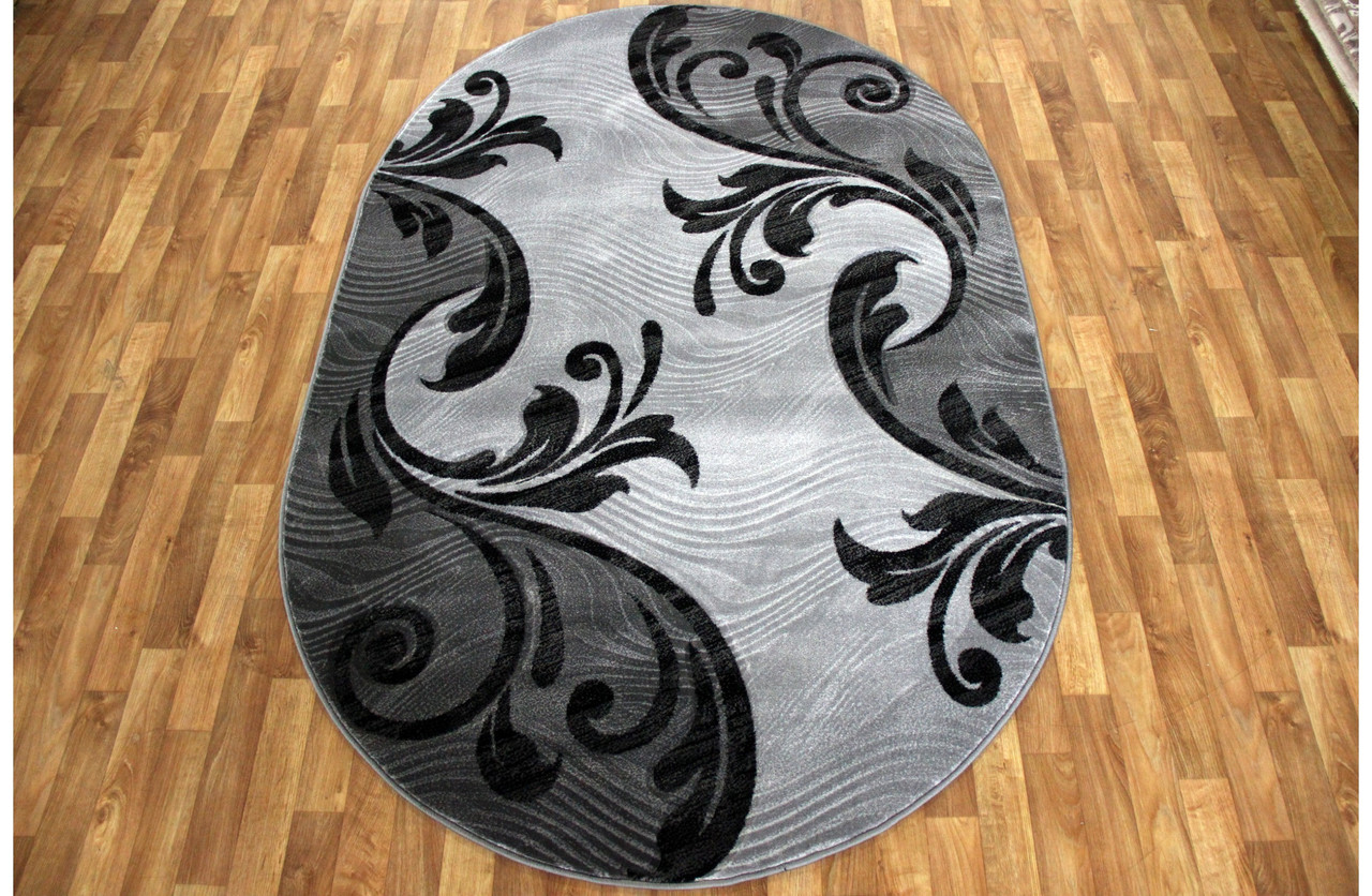 

Ковер стриженный Greencarpet MERAL 5027 GREY 2,50x4,00 Овал