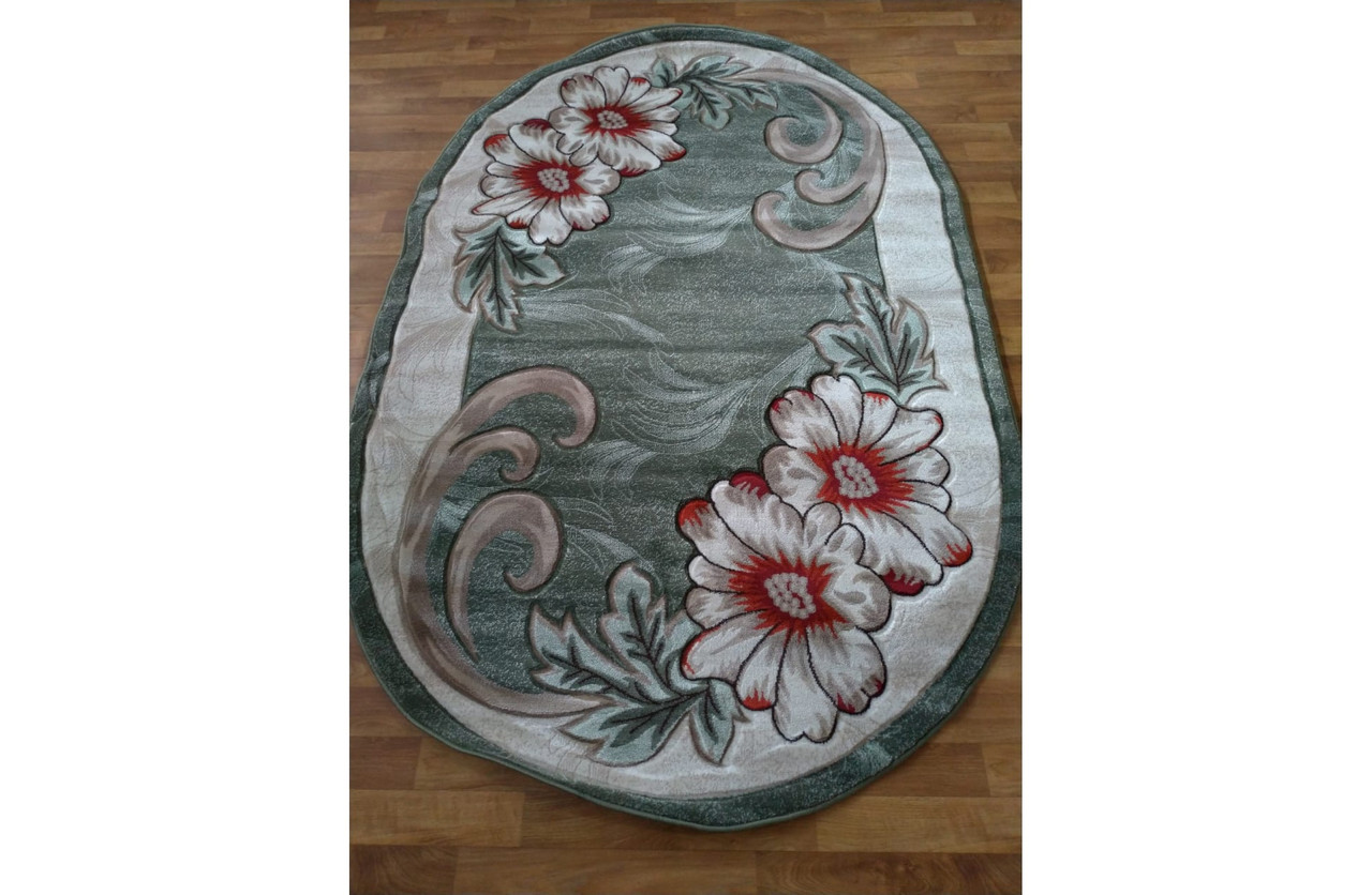 

Ковер стриженный Greencarpet MERAL 131 GREEN 2,00x4,00 Овал
