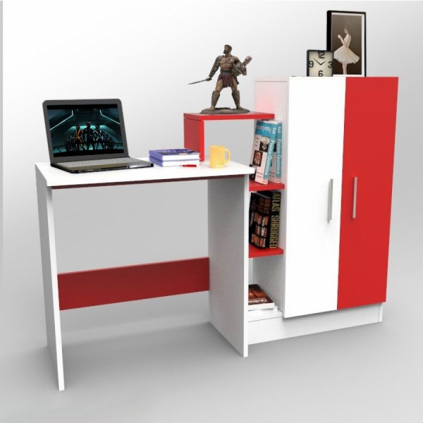 

Компьютерный стол "Comfy Home" ZC-1 Комфорт белый/красный