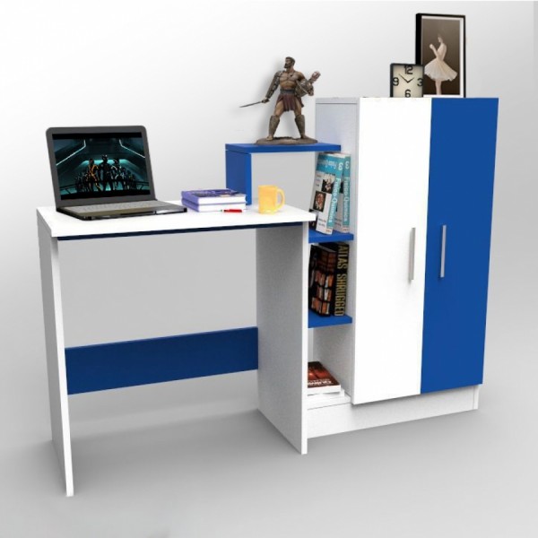 

Компьютерный стол "Comfy Home" ZC-1 Комфорт белый/терра голубая