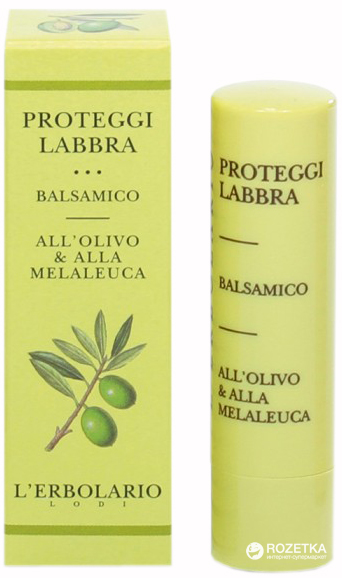 Акція на Защитный бальзам для губ Lerbolario с оливковым маслом и маслом чайного дерева 4.5 мл (8022328101414) від Rozetka UA