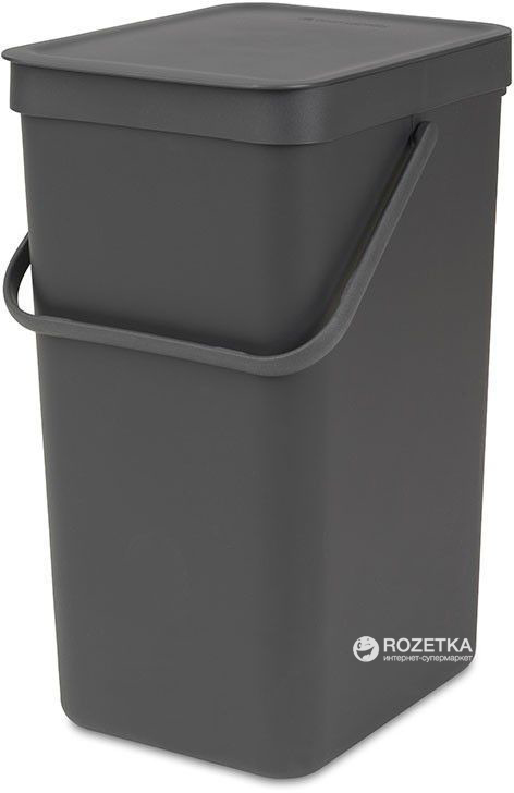

Ведро для мусора Brabantia Sort&Go 16 л Grey