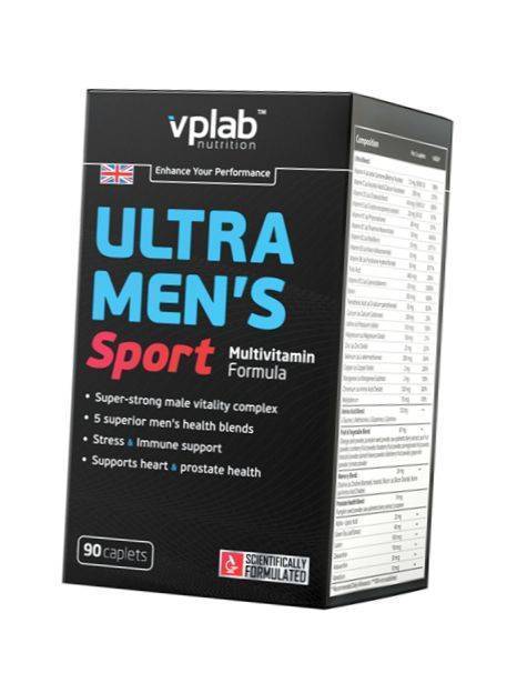 

Витамины для мужчин, Ultra Mens Sport, VP laboratory 90каплет (36099006)
