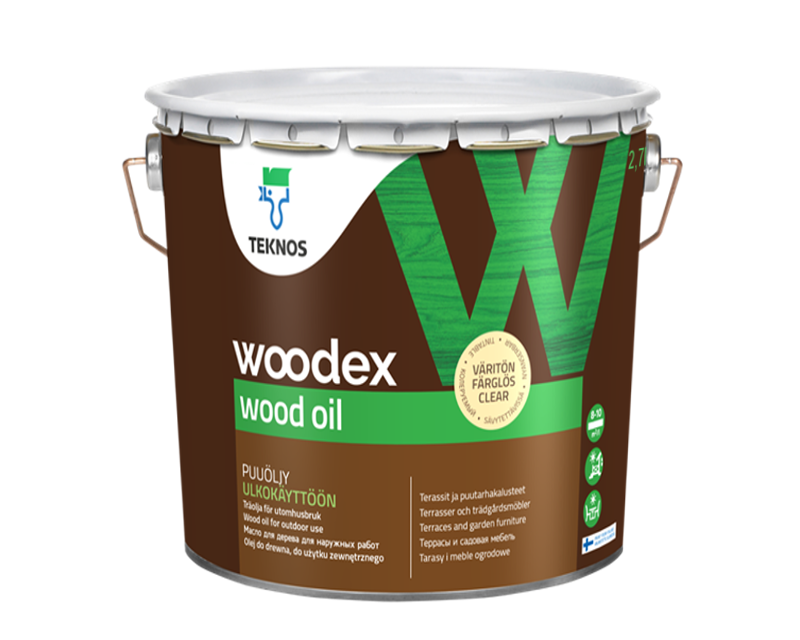 

Масло влагозащитное TEKNOS WOODEX WOOD OIL для древесины 2,7л