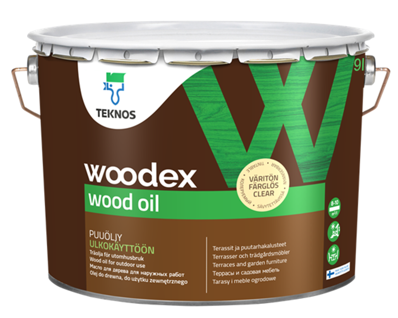 

Масло влагозащитное TEKNOS WOODEX WOOD OIL для древесины 9л