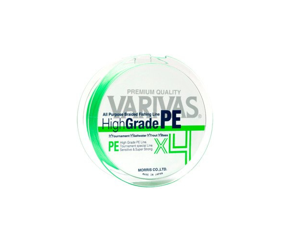 

Шнур Varivas High Grade PE X4 Flash Green 150m #1.2 (арт.123421356215)