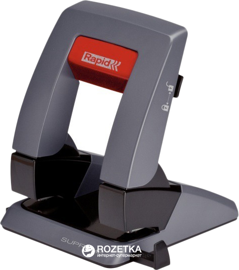 

Дырокол Rapid Supreme SP30 PressLess Rapid 30 листов Черный (24127301)