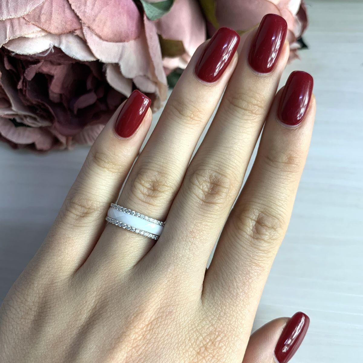 

Серебряное кольцо SilverAlex с керамикой 18.5 размер